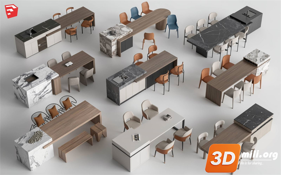 Kitchen island Skp Files